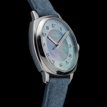 Fears BS24000A.008.093 Brunswick 40 'Aurora' Mother of Pearl on Alcantara Strap