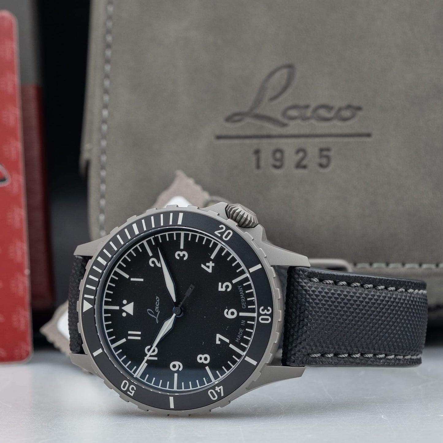 Laco 862192.TOP Pilot Watch K\u00f6ln Grau Topgrade Movement