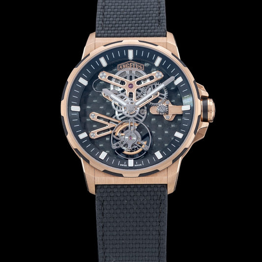 Angelus 0TCDB.B01A.K009B Gold & Carbon Flying Tourbillon