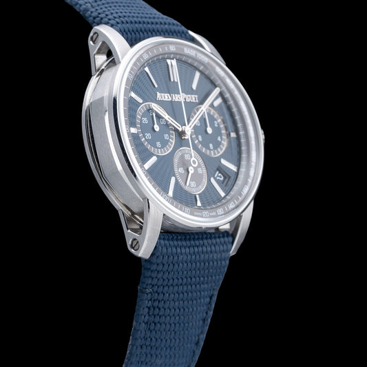 Audemars Piguet Code 11.59 Blue Dial Chronograph 26393ST.OO.A348KB.01 - Exquisite Timepieces