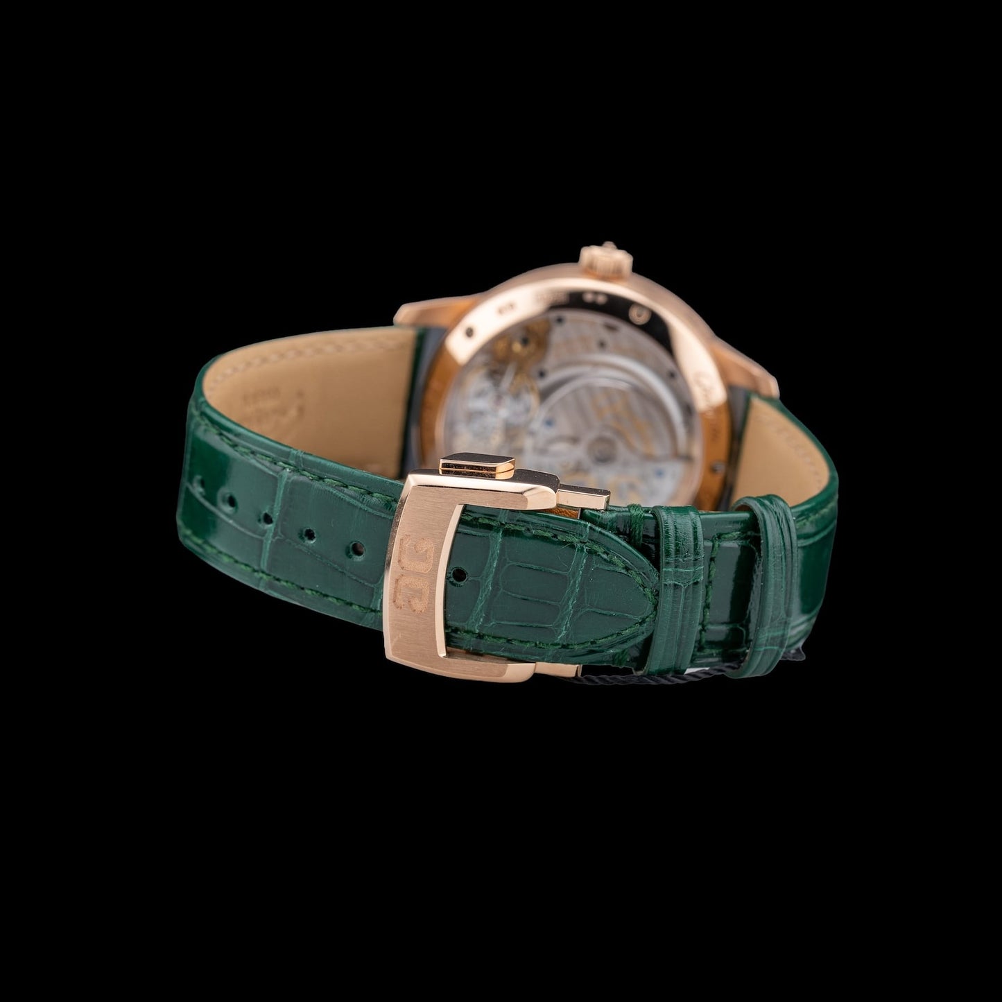 Glash\u00fctte Original Panomaticlunar Lush Forest Green Dial 1-90-02-23-35-61