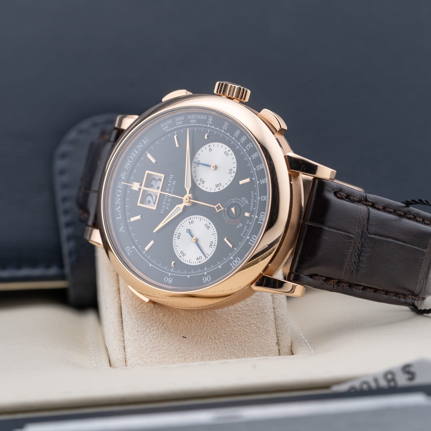 A. Lange & S\u00f6hne Datograph Up\/Down in 750 Pink gold 405.031