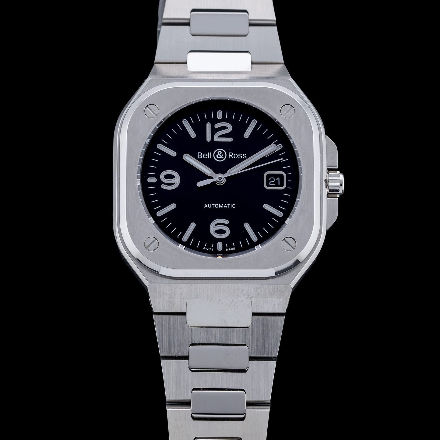 Bell & Ross BR 05 Black on Bracelet BR05A-BL-ST\/SST