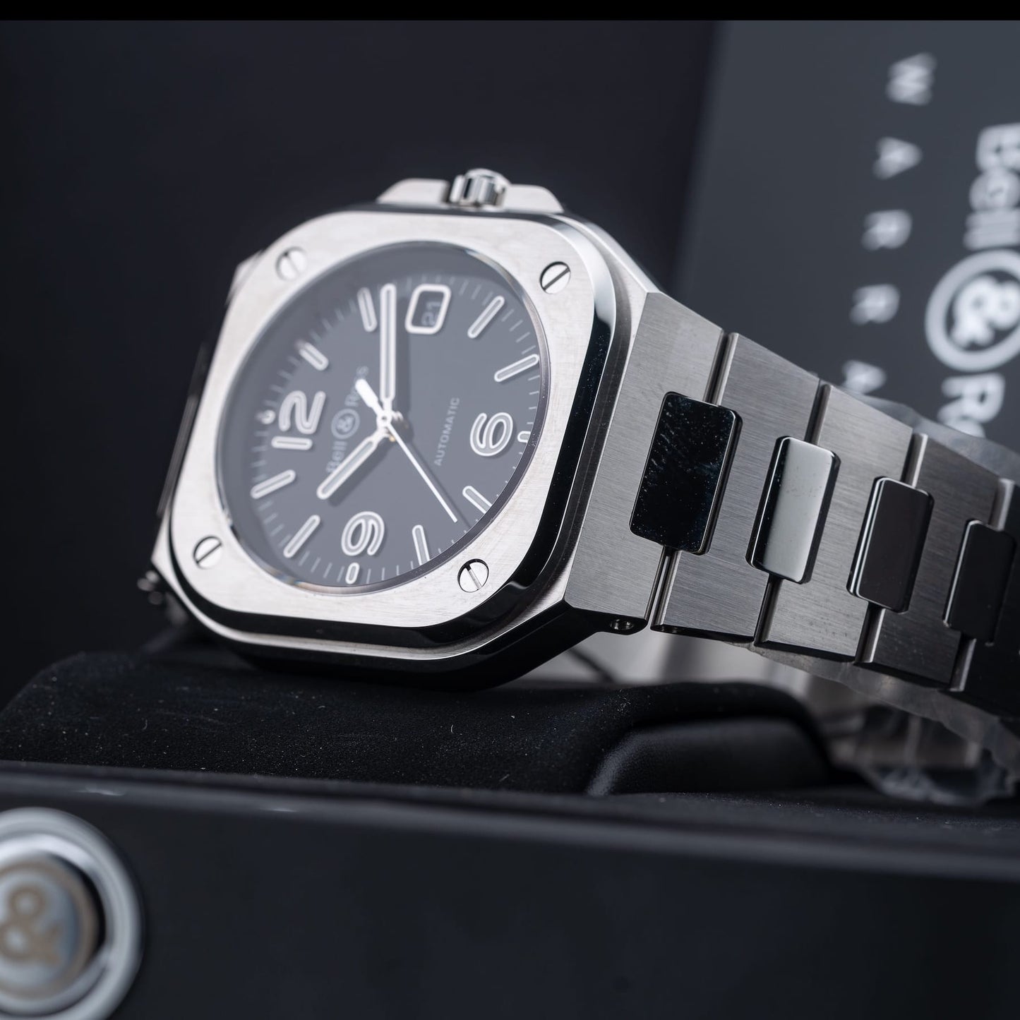 Bell & Ross BR 05 Black on Bracelet BR05A-BL-ST\/SST