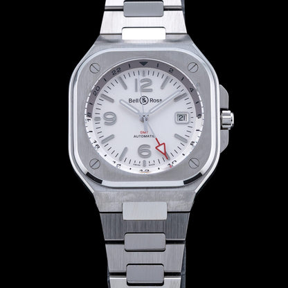 Bell & Ross BR05 GMT Silver Steel BR05G-SI-ST\/SST