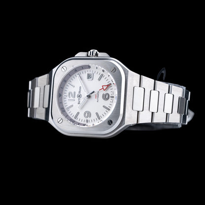 Bell & Ross BR05 GMT Silver Steel BR05G-SI-ST\/SST