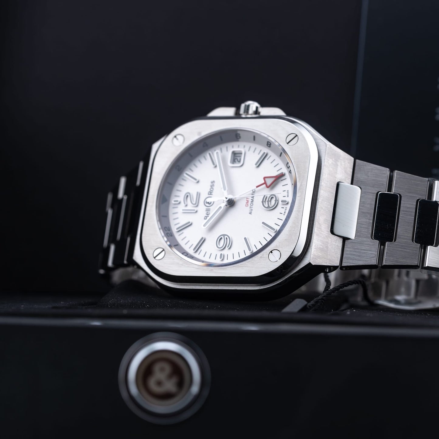 Bell & Ross BR05 GMT Silver Steel BR05G-SI-ST\/SST