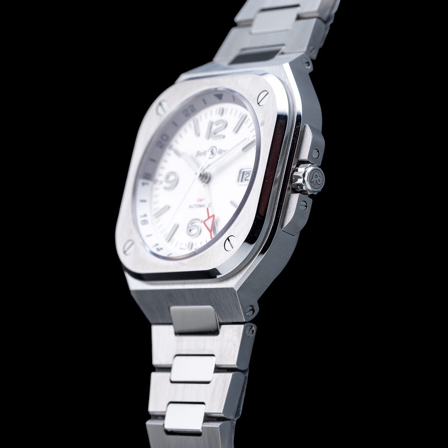 Bell & Ross BR05 GMT Silver Steel BR05G-SI-ST\/SST