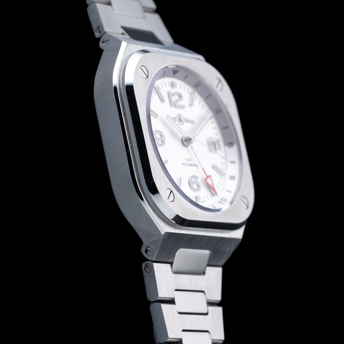 Bell & Ross BR05 GMT Silver Steel BR05G-SI-ST\/SST