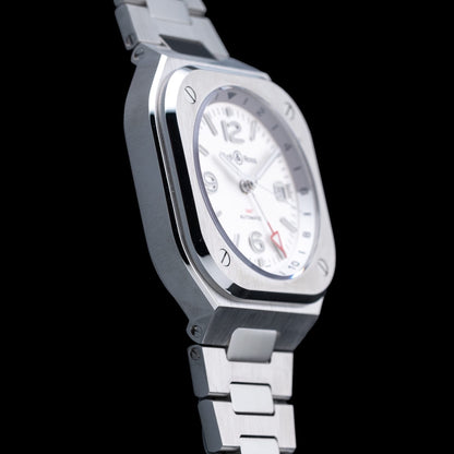 Bell & Ross BR05 GMT Silver Steel BR05G-SI-ST\/SST