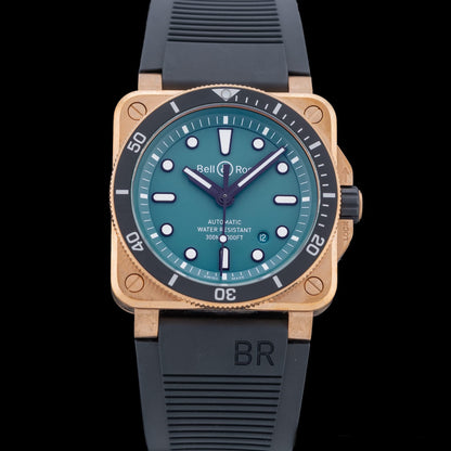 Bell & Ross BR 03-92 Diver Black and Green Bronze BR0392-D-LT-BR/SRB