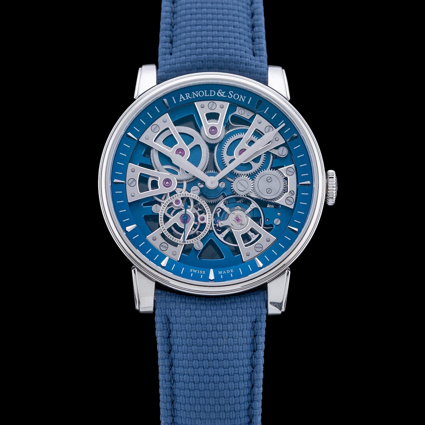 Arnold & Son Nebula 41.5mm on Strap 1NEAS.U01A.K002S