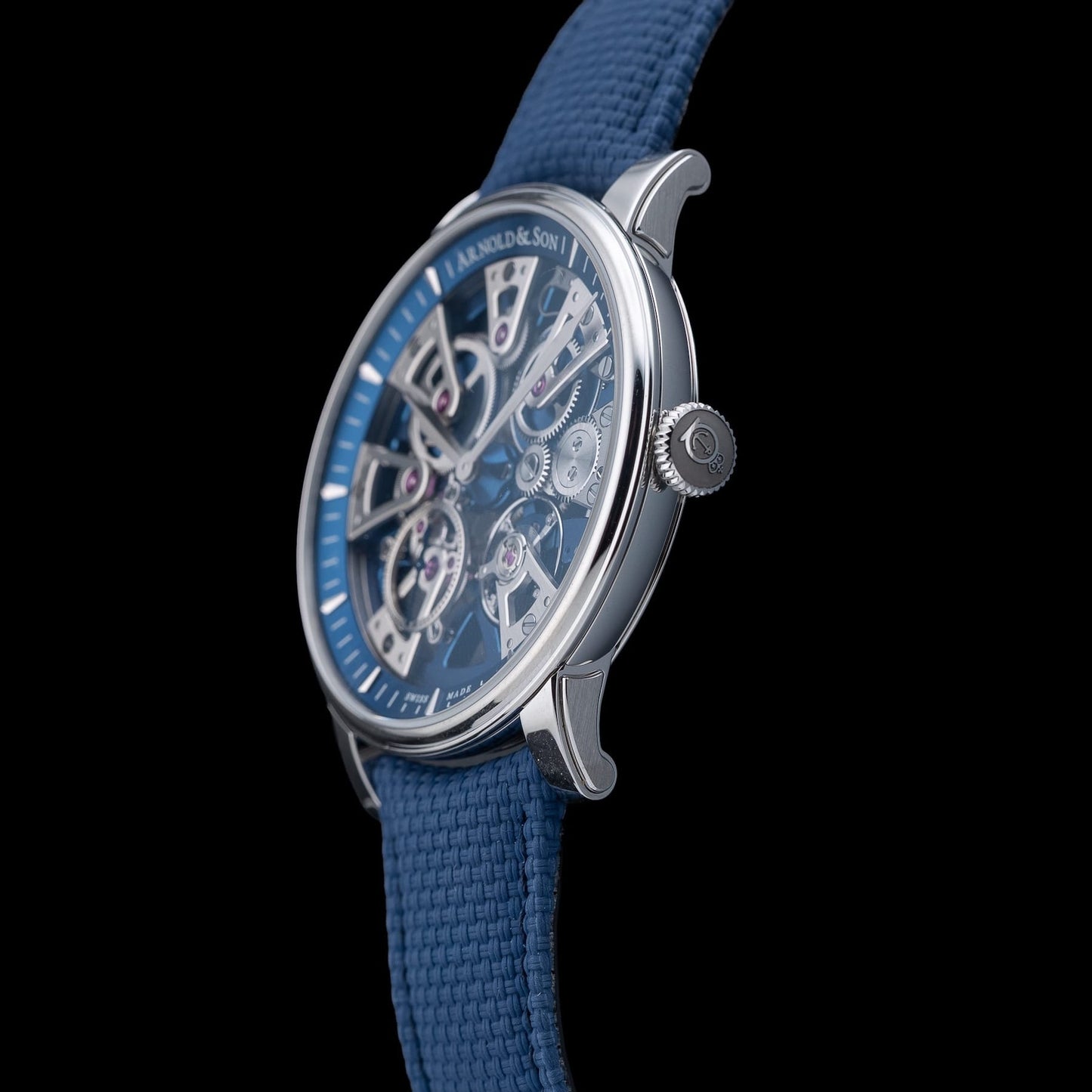 Arnold & Son Nebula 41.5mm on Strap 1NEAS.U01A.K002S