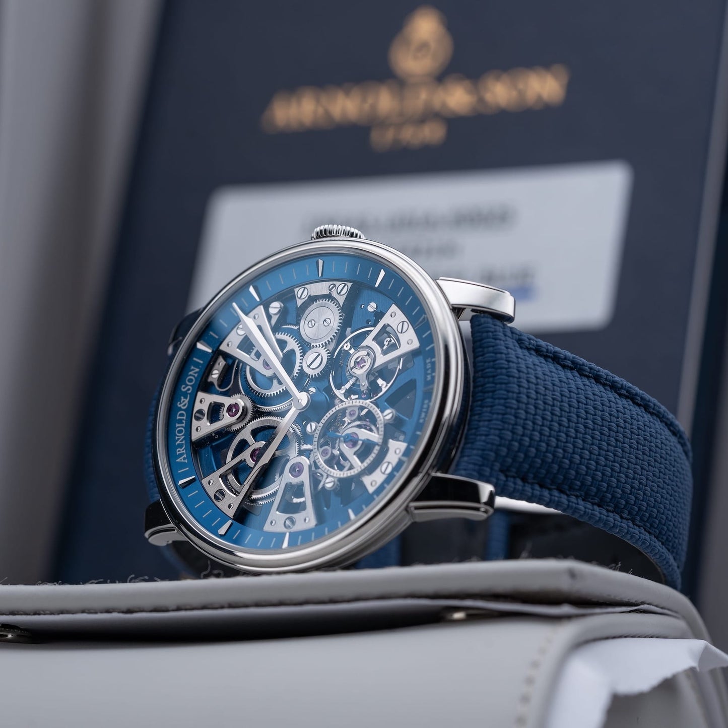 Arnold & Son Nebula 41.5mm on Strap 1NEAS.U01A.K002S