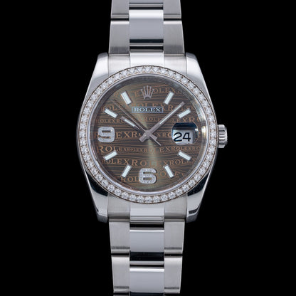 Rolex Datejust 36 Stainless Steel Diamond 116244