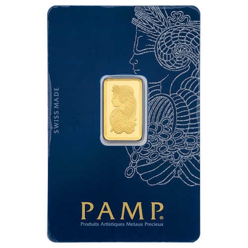 5 Gm PAMP Suisse Gold bar 999.9 Purity