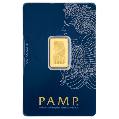 5 Gm PAMP Suisse Gold bar 999.9 Purity