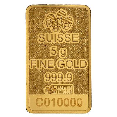PAMP Suisse Arabian Camel 5g Gold Bar with Frame