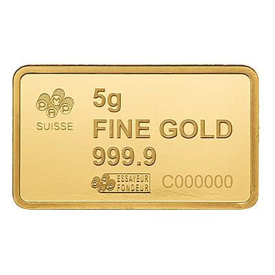 PAMP 5g Gold Bar - America The Free Bald Eagle