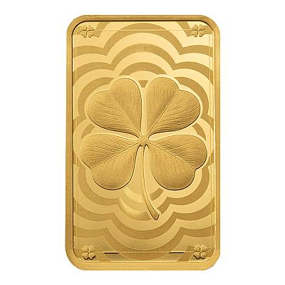PAMP Suisse Lucky Charm Four-Leaf Clover 5g Gold Bar