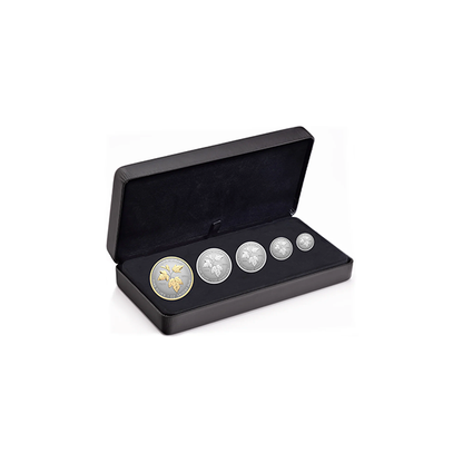 5 Coin – Silver Maple Leaf Fractional Set