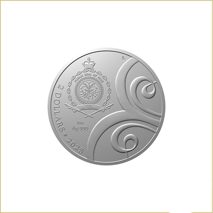 Crystal Coin – Four-leaf clover for Good Luck 2025