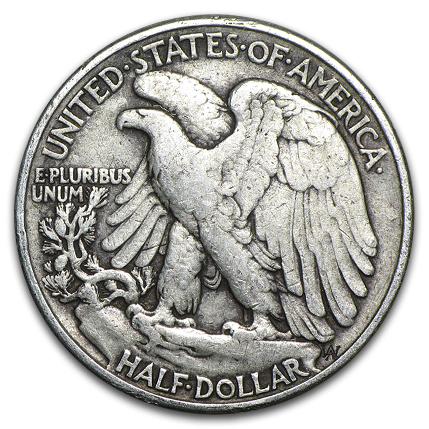 90% Silver Walking Liberty Halves $10 20-Coin Roll Avg Circ