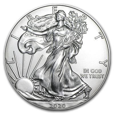 American Eagle 1 oz Silver Coins - ID 1977