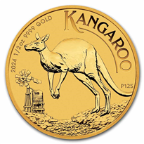 Australian Kangaroo Nugget 1/2 oz Gold Coins - ID 3281