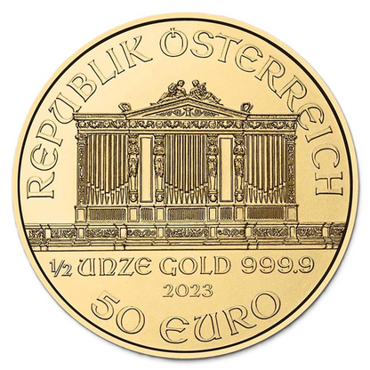 Austrian Philharmonics 1/2 oz Gold Coins - ID 5032