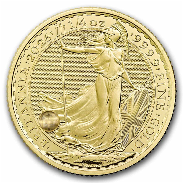 UK Britannia 1/4 oz Gold Coins - ID 4748