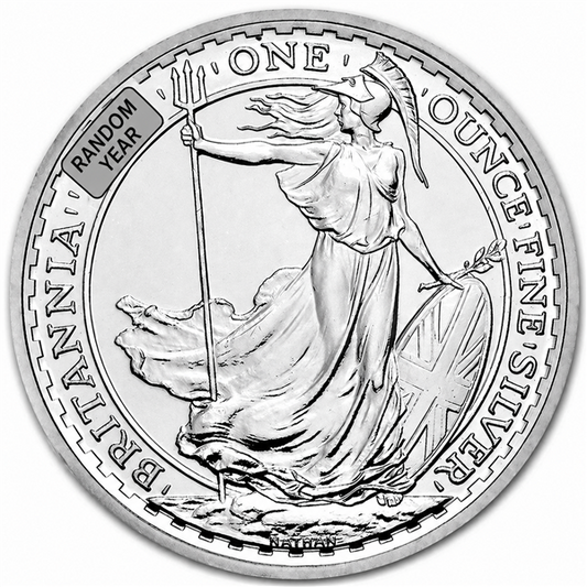 UK Britannia (ENCAPSULATED) 1 oz Silver Coins - ID 4946