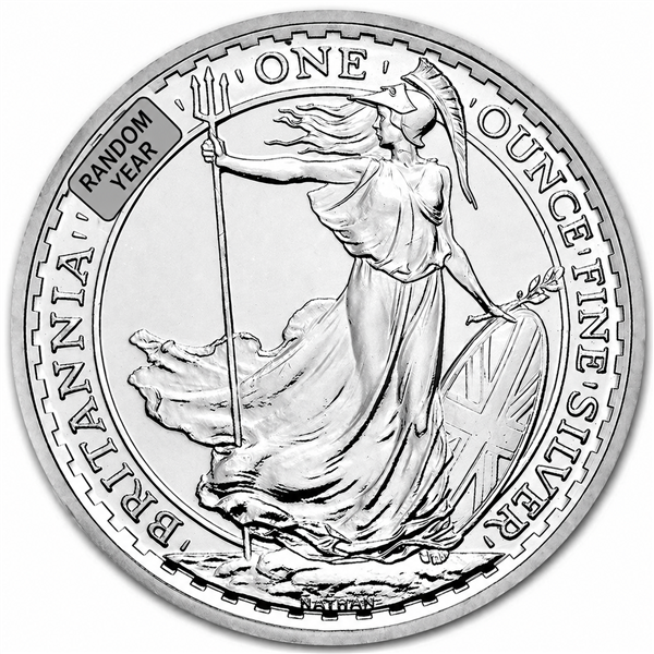UK Britannia (ENCAPSULATED) 1 oz Silver Coins - ID 4946