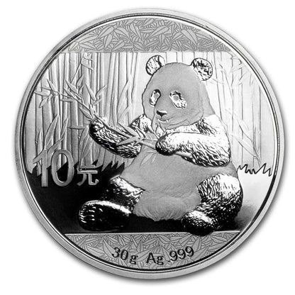 Chinese Panda 30 gr Silver Coins - ID 553