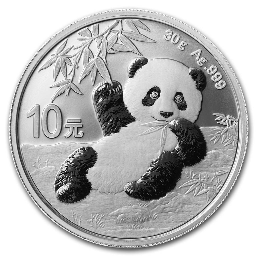 Chinese Panda 30 gr Silver Coins - ID 2677