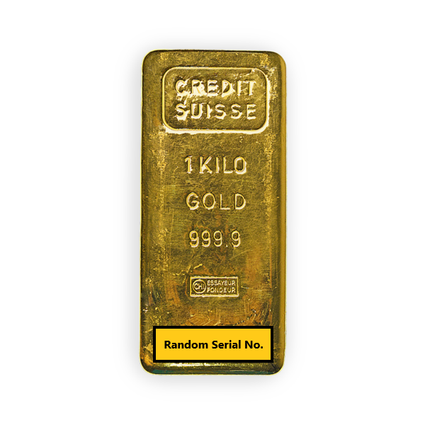 Credit Suisse Cast Gold Bars - ID 347