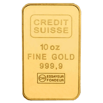 Credit Suisse Minted Gold Bars - ID 61