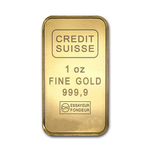 Credit Suisse (NO ASSAY CARD) Minted Gold Bars - ID 2952