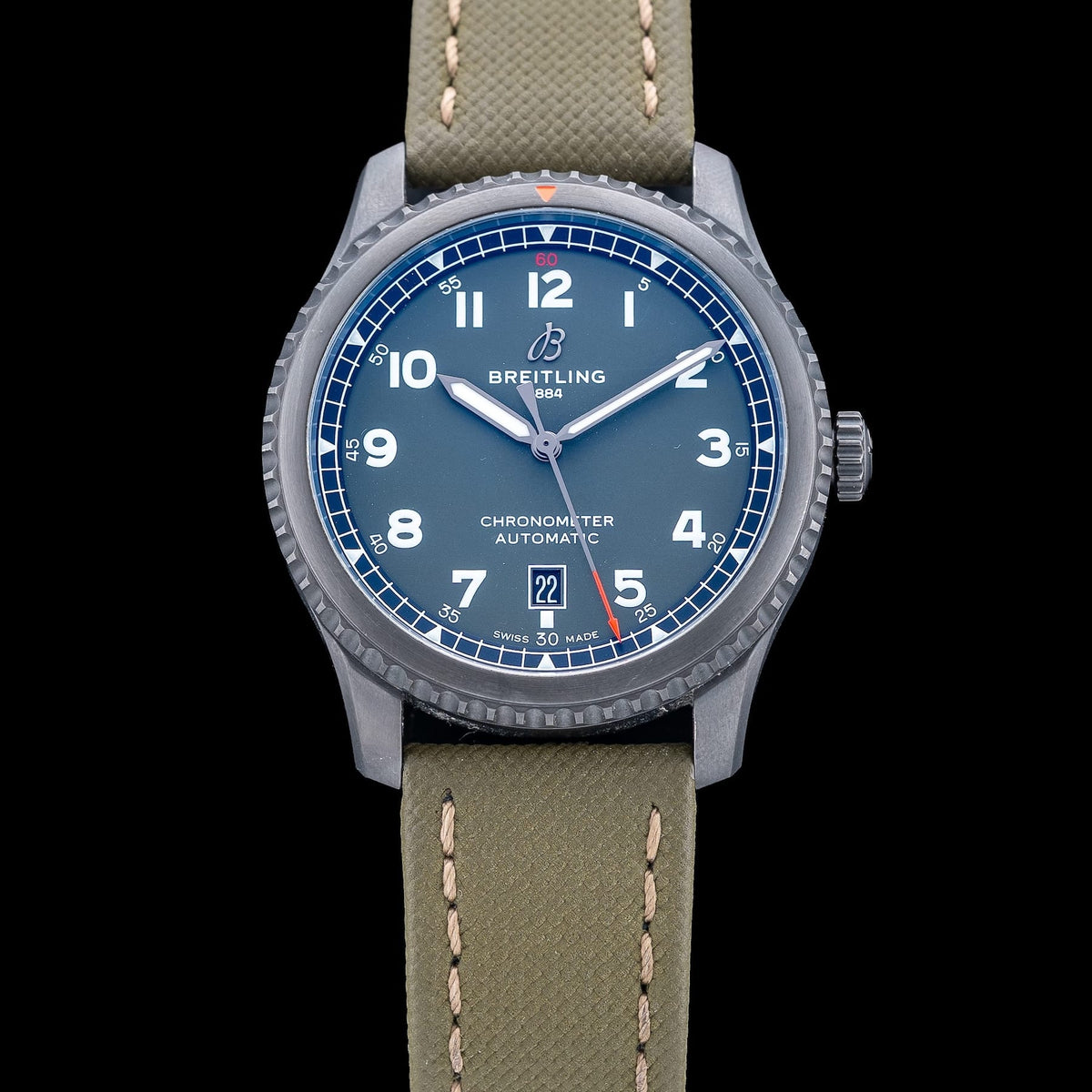 Breitling Aviator 8 Automatic 41 black steel Curtiss Warhawk M173152A1L1X1