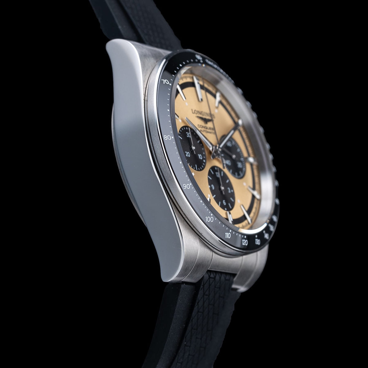 Longines L3.835.4.32.9 Conquest Sunray Brown on Strap