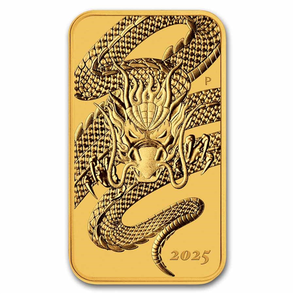 Dragon Rectangular 1 oz Gold Bars - ID 4622