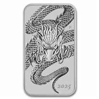 Dragon Rectangular 1 oz Silver Coins - ID 4621