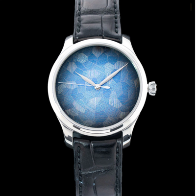 H. Moser & Cie.1200-1220 Endeavour Centre Seconds Blue Mosaic Dial