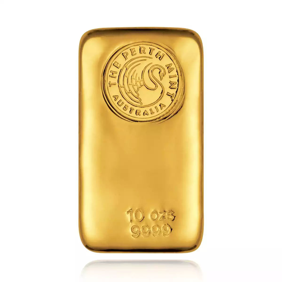 10oz Perth Mint Cast Gold Bar