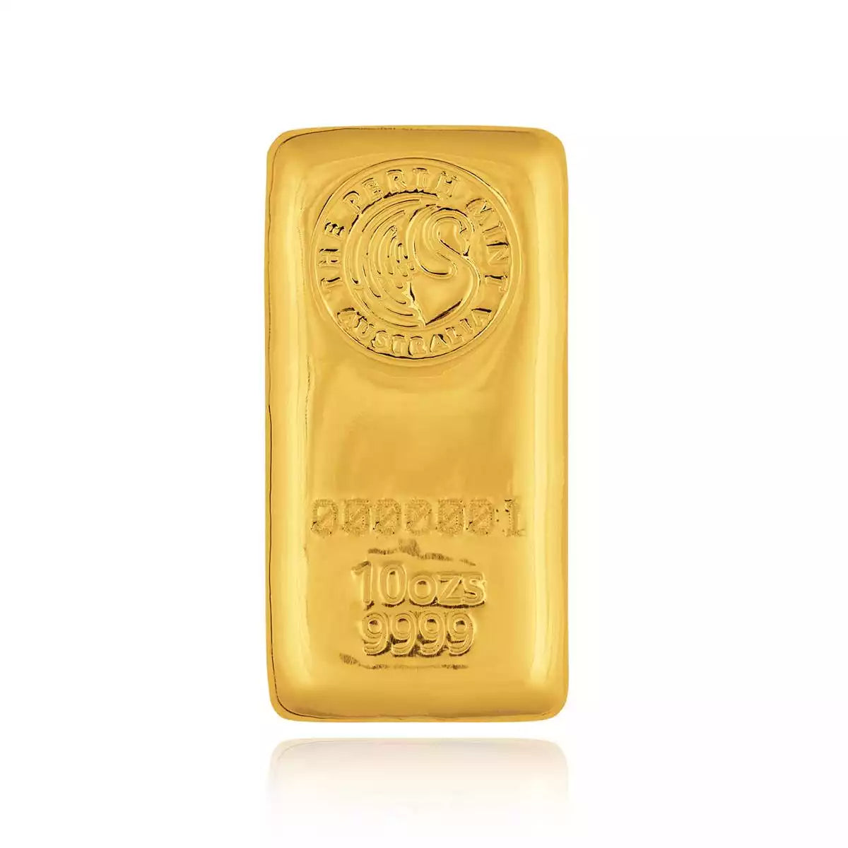 10oz Perth Mint Cast Gold Bar