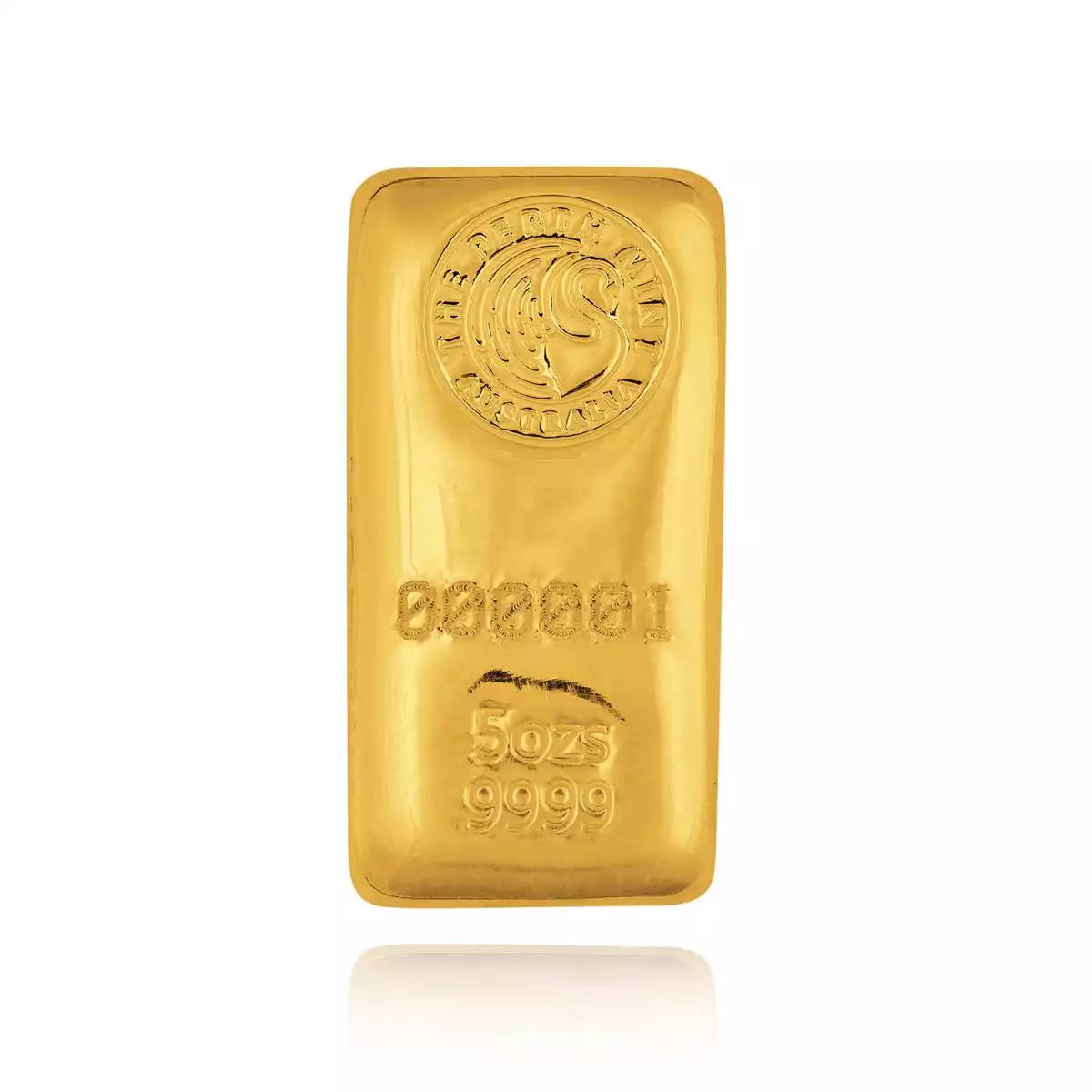5oz Perth Mint Cast Gold Bar