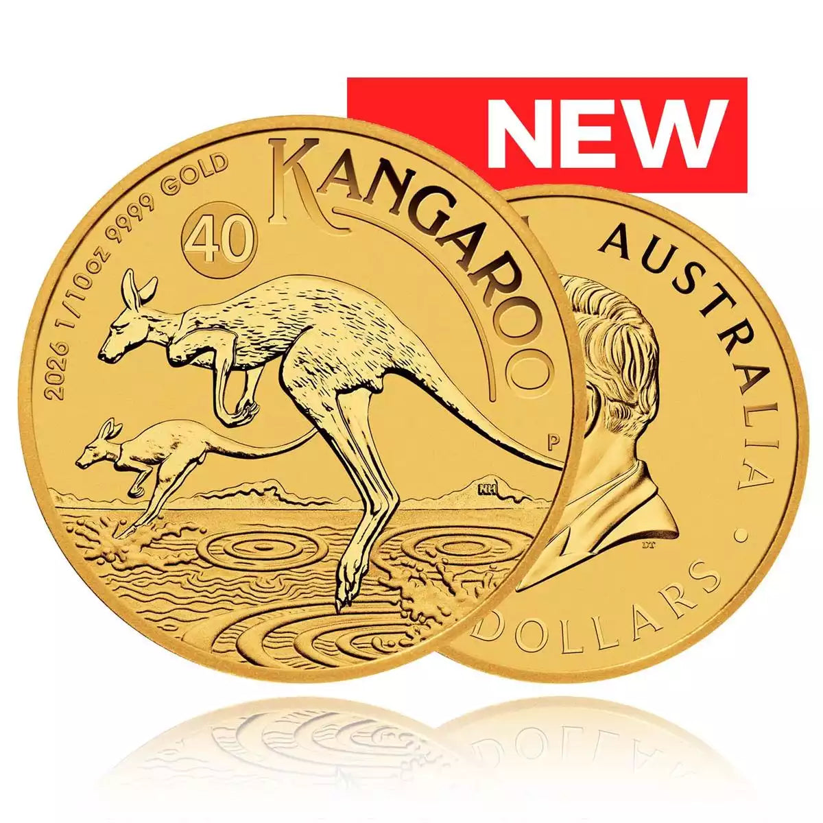 1/10oz Gold Coin 2026 Kangaroo - Perth Mint