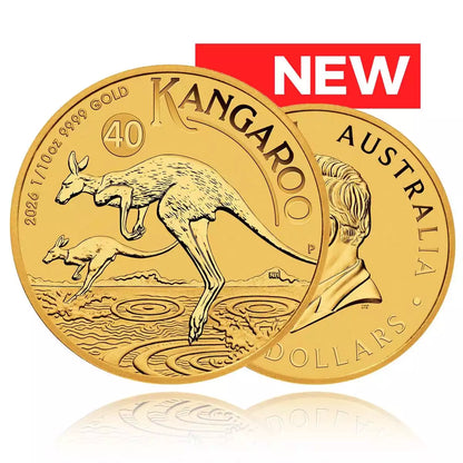 1/10oz Gold Coin 2026 Kangaroo - Perth Mint
