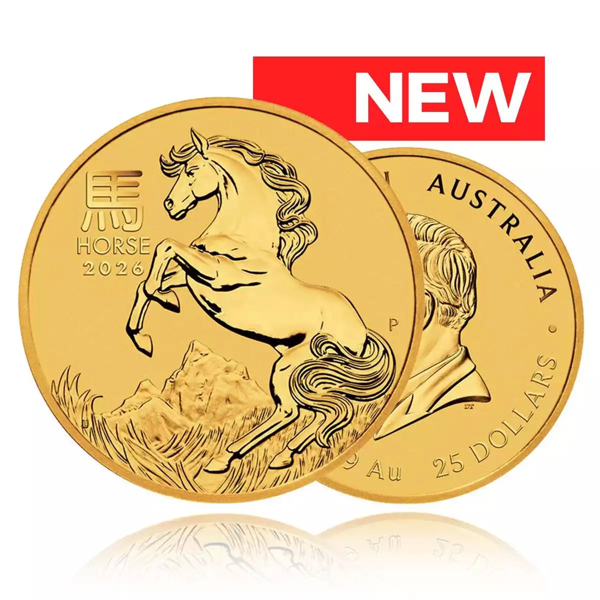 1/4oz Gold Coin 2026 Year of the Horse - Perth Mint