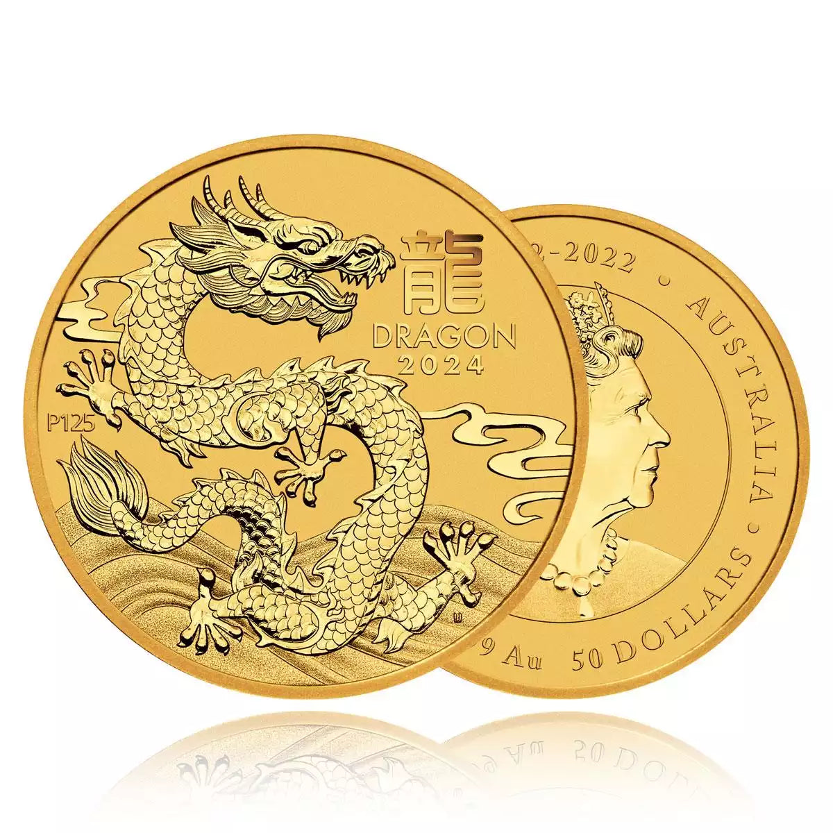 1/2oz Gold Coin 2024 Year of the Dragon - Perth Mint